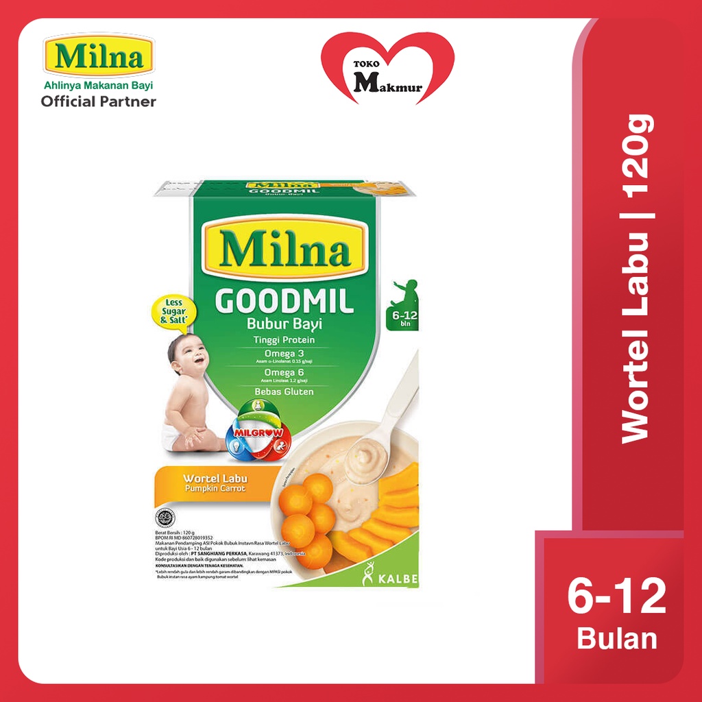 Milna Bubur Goodmil 120 Gram / Toko Makmur Online