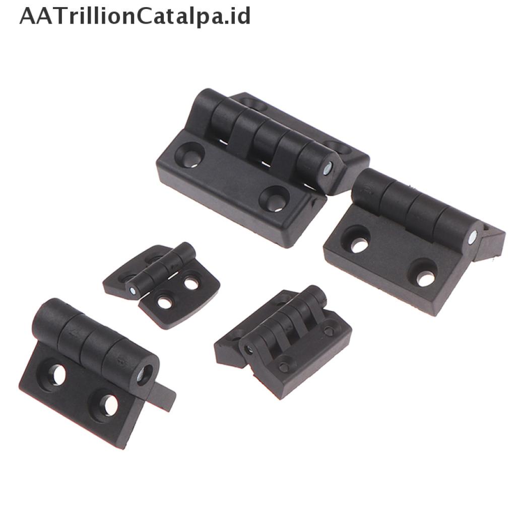 1pc Engsel Pintu Mini Bahan Plastik Abs Warna Hitam