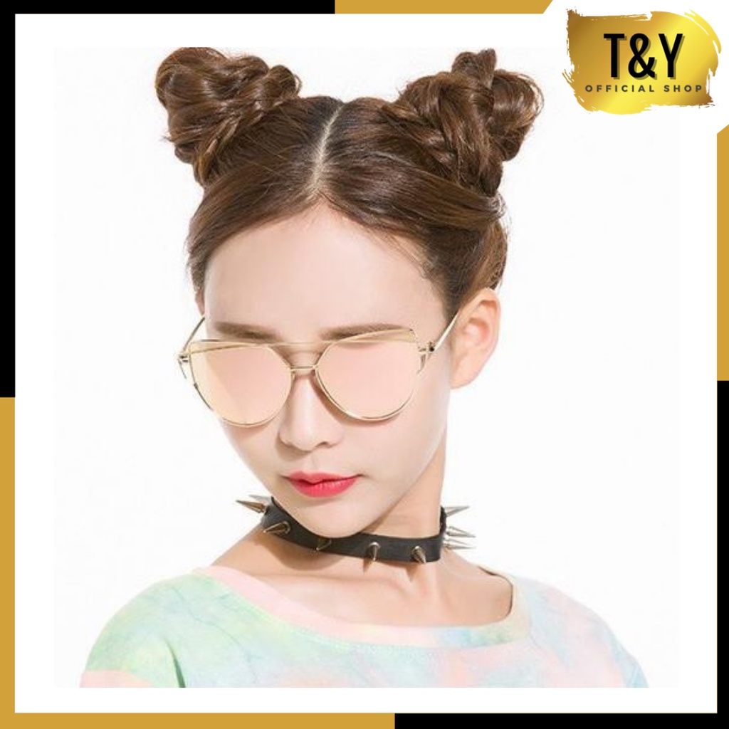 T&amp;Y Kacamata Kucing Fashion Wanita 5589 Sunglasses Eyeglasses Murah Aksesoris Wanita Import