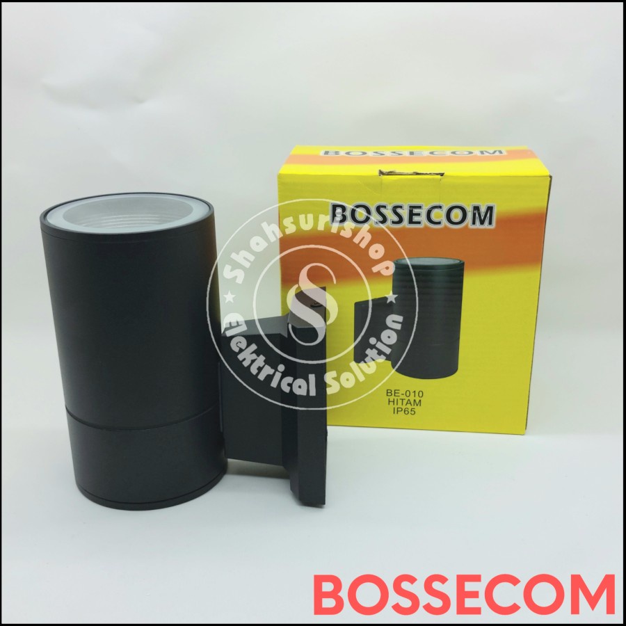 BOSSECOM LAMPU DINDING WALL LAMP MINIMALIS 1 ARAH E27 IP65 PILAR TAMAN BE-010