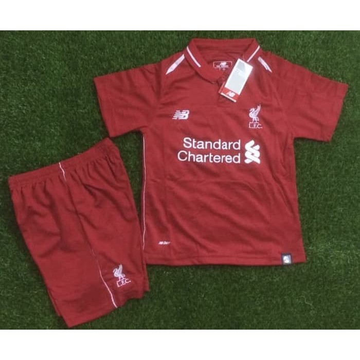Cuci Gudang SETELAN BAJU BOLA ANAK LIVERPOOL HOME NEW 2018-2019