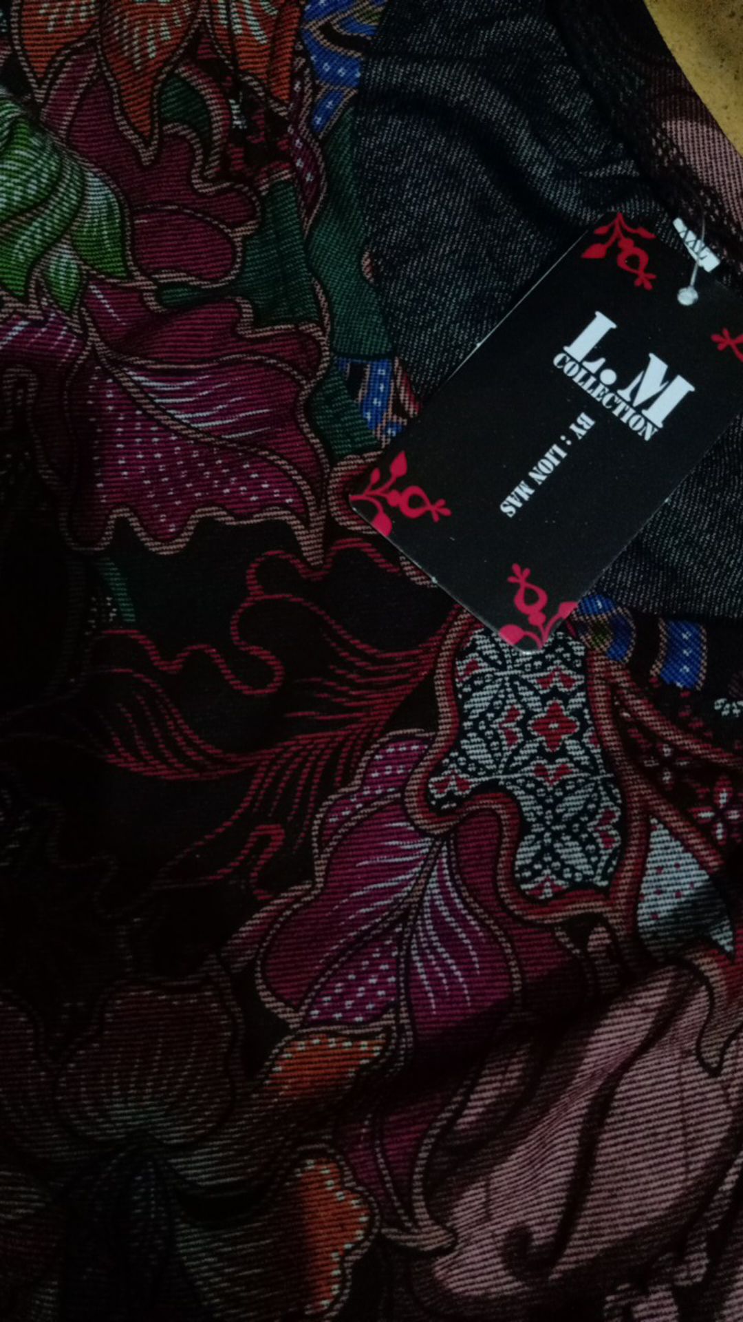 Baju Gamis Motif Batik Ld105-melar130 Soraya Alela Sarimbi Davina