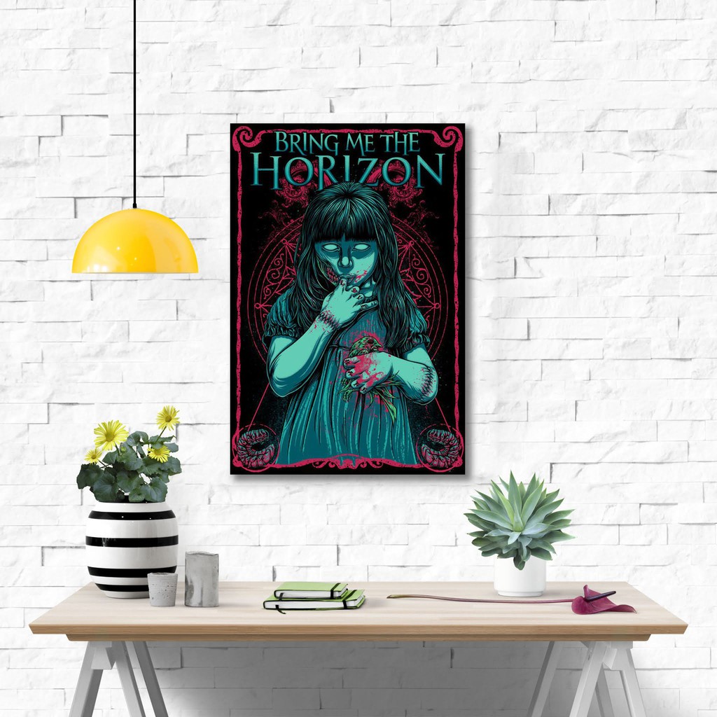 Poster kayu pajangan kamar - Bring me The Horizon