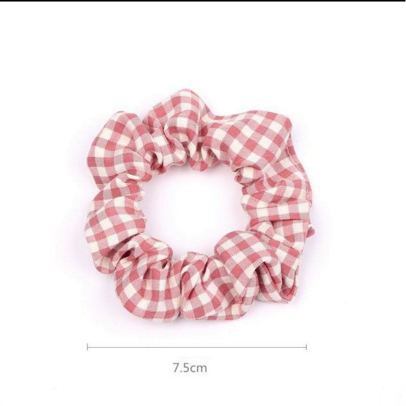 [COD] Ikat Rambut Scrunchie Model Eropa / Ikat Rambut Scrunchie Kotak / Kunciran Rambut Korea