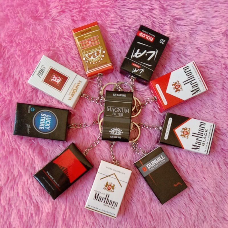 GANTUNGAN KUNCI MINIATUR ROKOK GANCI ROKO LUCU UNIK-2
