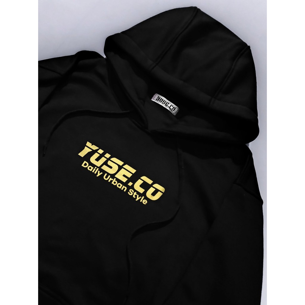 Jaket Hoodie YUSEKO DAILY URBAN STYLE – Black Edition Trendy Casual Unisex Good Brand Quality Stylis