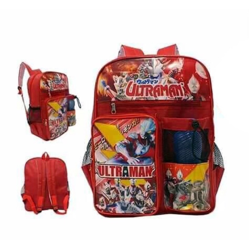 tas ransel anak bonus botol minum tas ransel anak laki laki karakter tayo tobot ultraman doraemon