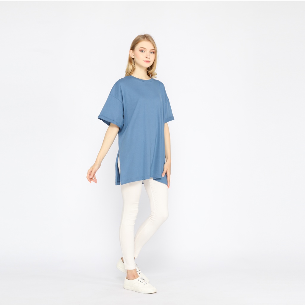 Elbow Kaos Oversize Wanita Basic Oversized Top