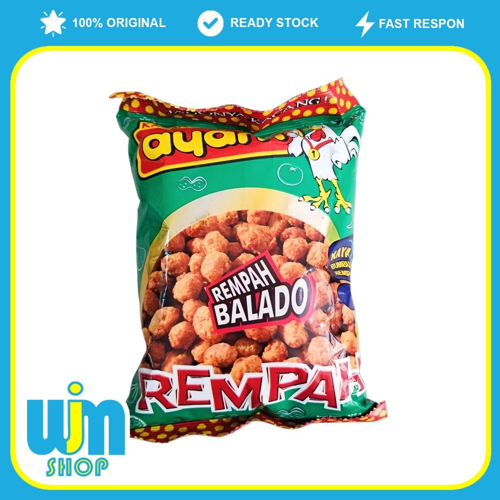 

Kacang Rempah Rasa Balado 225 gr Cap Ayam