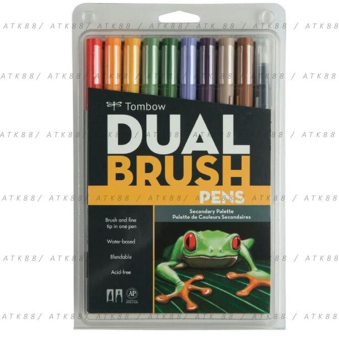 

(BISA COD) Tombow Dual Brush Pen Set 10 - Secondary Palette LIMITED EDITION Kode 1314