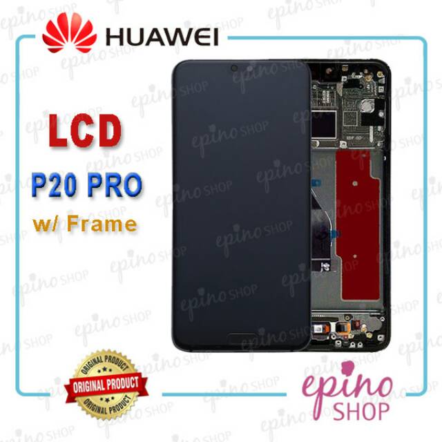 Huawei P20 Pro LCD Touchscreen + Frame Original Hitam
