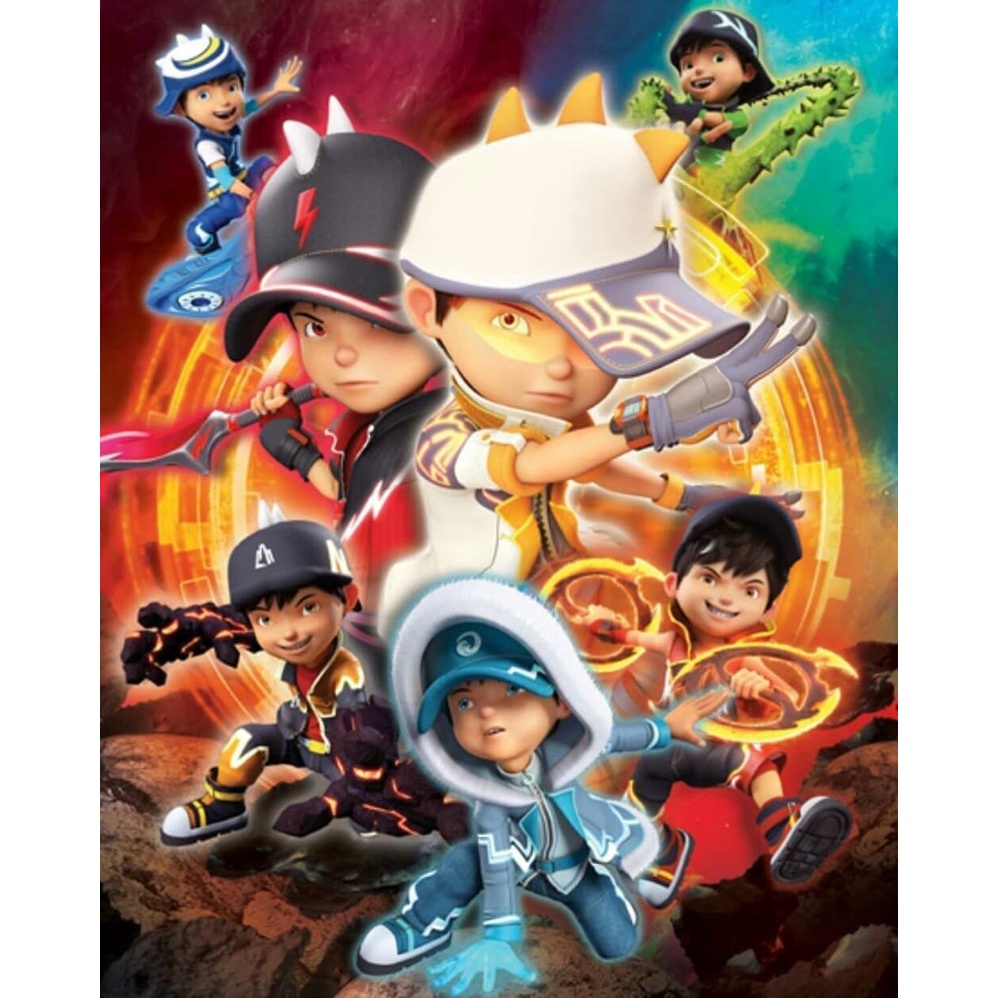 Boboiboy Poster Full Warna 31x45 CM Murah &amp; Bagus