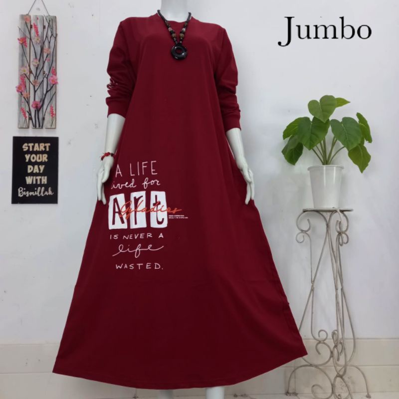 JUMBO GAMIS COMBED PREMIUM BEST SELLER MOTIF TERBARU KEKINIAN