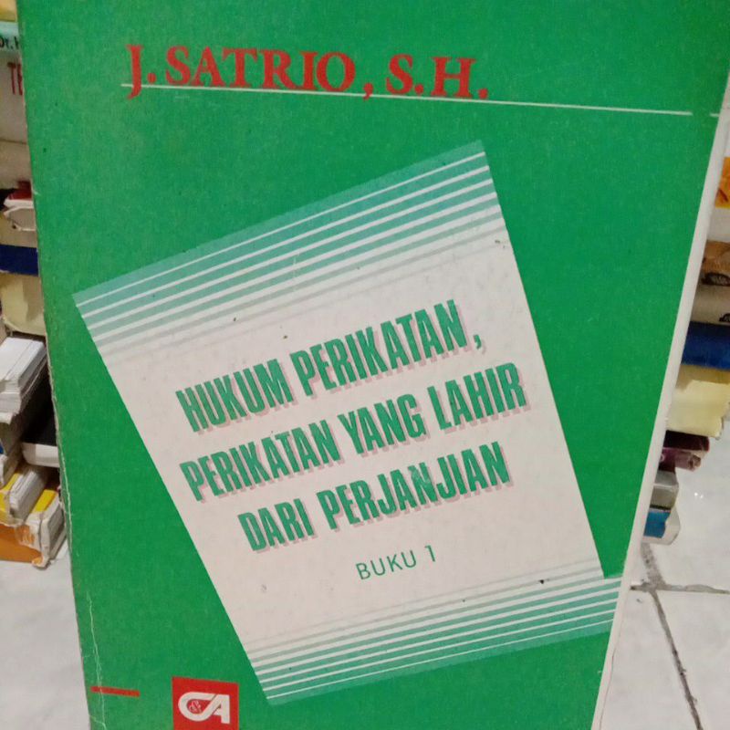 

HUKUM PERIKATAN, BIKU 1, By J. satrio