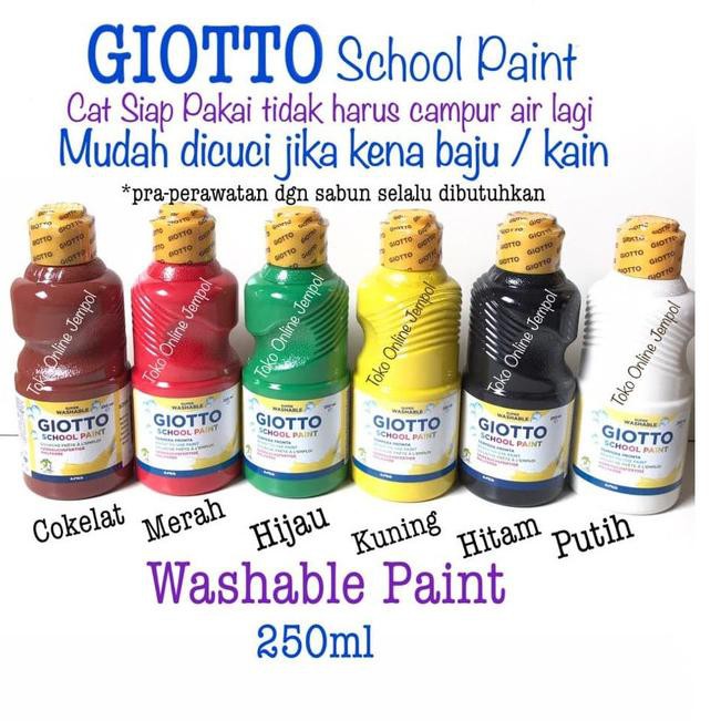 

Ready stok-064 250ml Washable Paint Cat Air SCHOOL PAINT GIOTTO 5308xx ATK0950GT - Cokelat