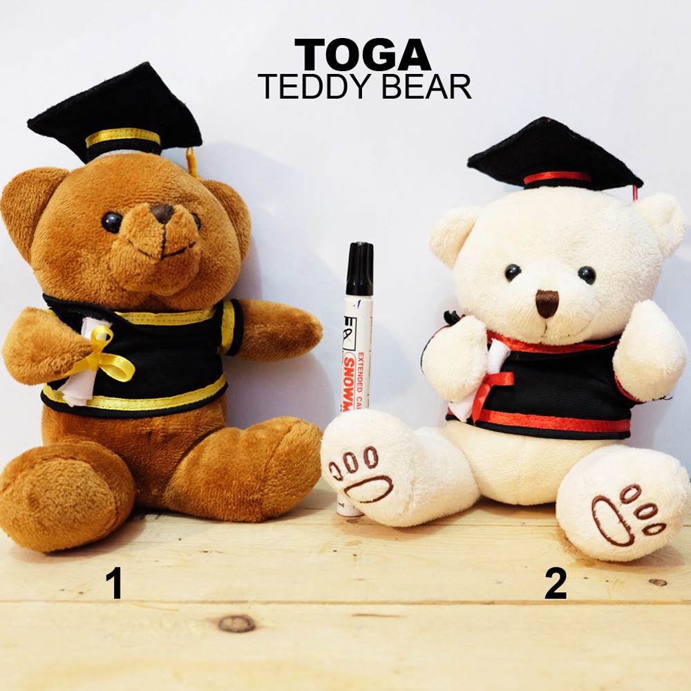 boneka toga teddy bear wisuda graduation 20cm