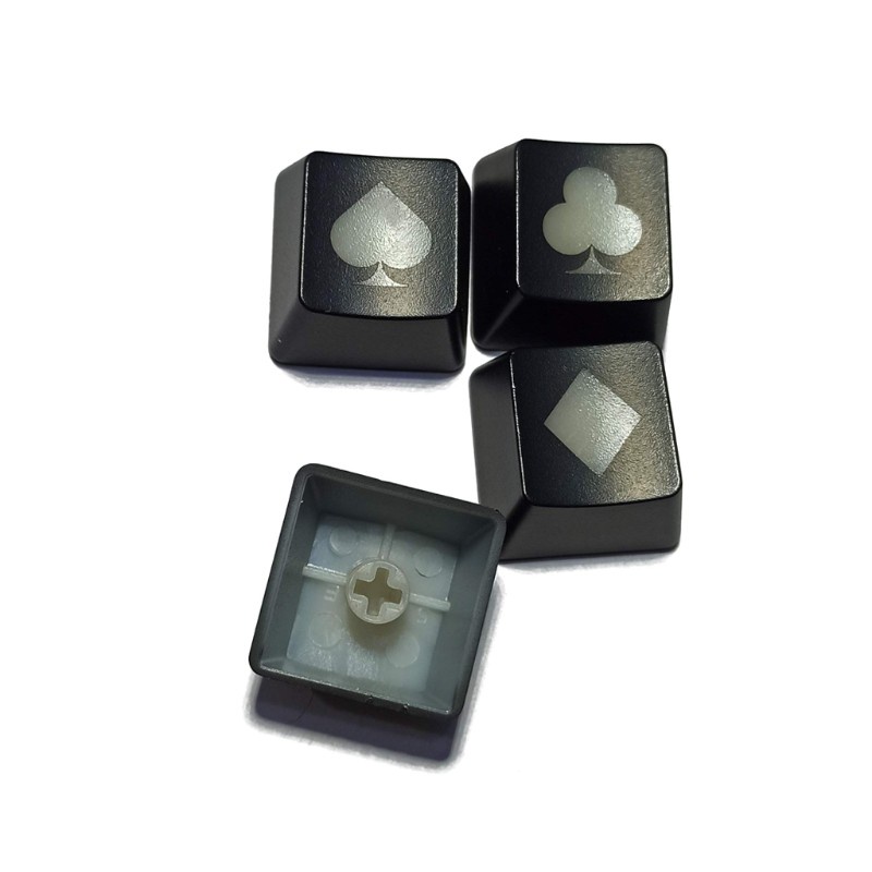 Cre 4pcs Keycap Tombol Keyboard Oem Bahan Abs