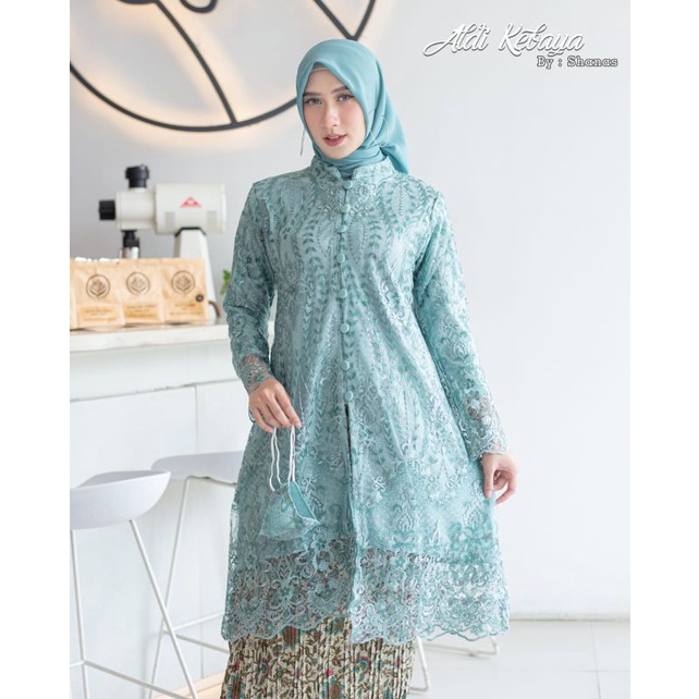 TUNIK KANCING SERIBU // BAHAN TULLE BORDIR SPIDER //By Aldi Kebaya