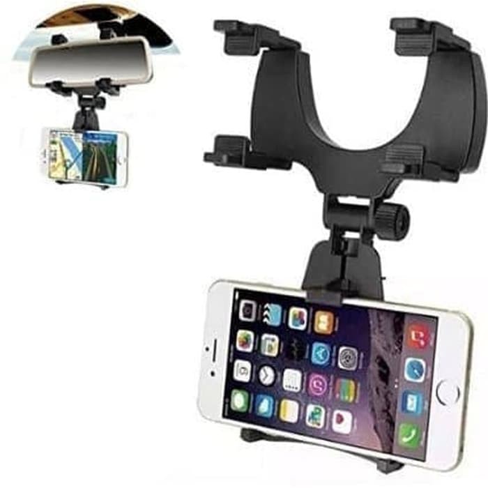 Trend-Car Rearview Mirror Mount Handphone Phone Holder HP Spion Tengah Mobil