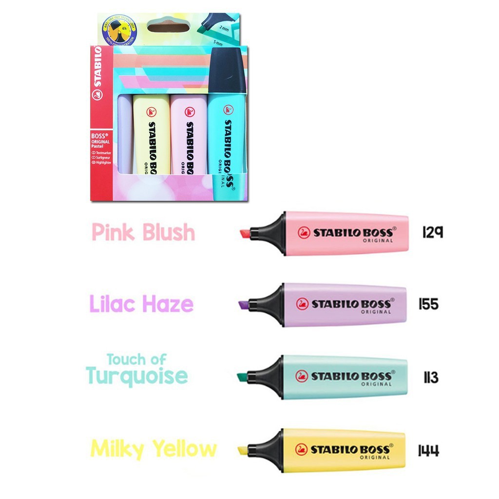 

Gramedia Cirebon - Stabilo Boss Pastel Set 4