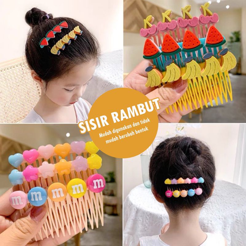 jepit rambut anak sisir rambut anak aksesoris rambut