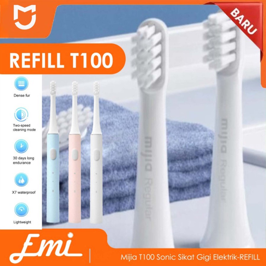 Refill Sikat Gigi Mijia Sonic Electric Toothbrush T100