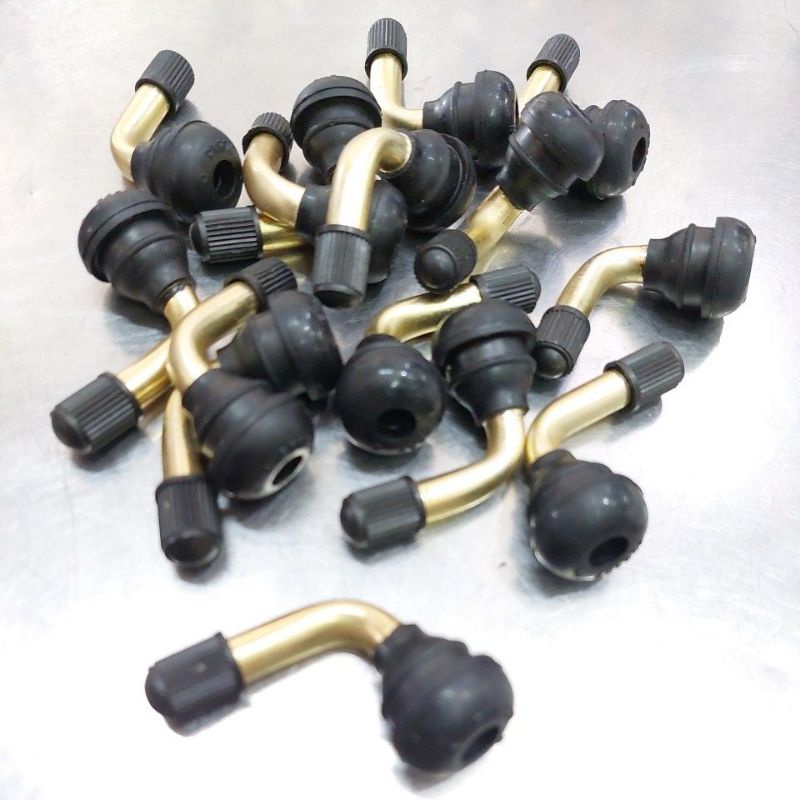 Pentil Ban Motor L Miring Bengkok TUBELESS TUBLES sepeda PVR70 listrik tutup karet