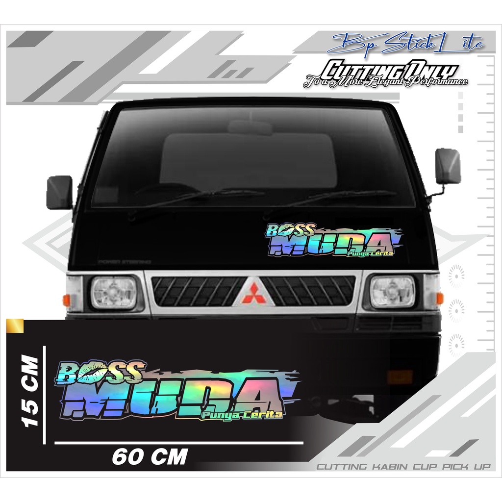 Jual Cutting Sticker Kabin Depan Pick Up L Grandmax Carry Futura Traga Dan Truck