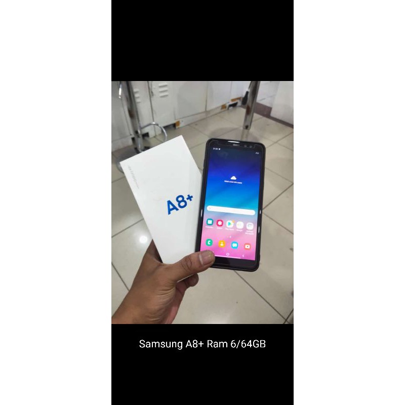 Jual Hp Samsung A8+ ram 6/64 (second)