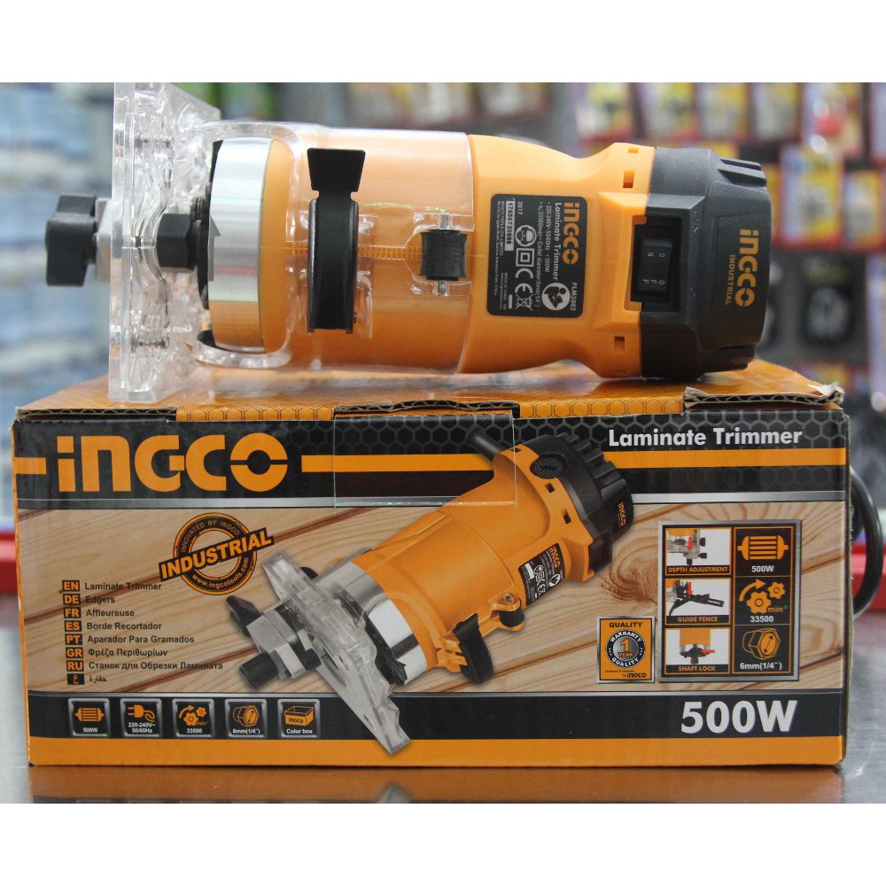 Trimmer Mesin Profil Kayu INGCO 500 Watt Industrial PLM5002