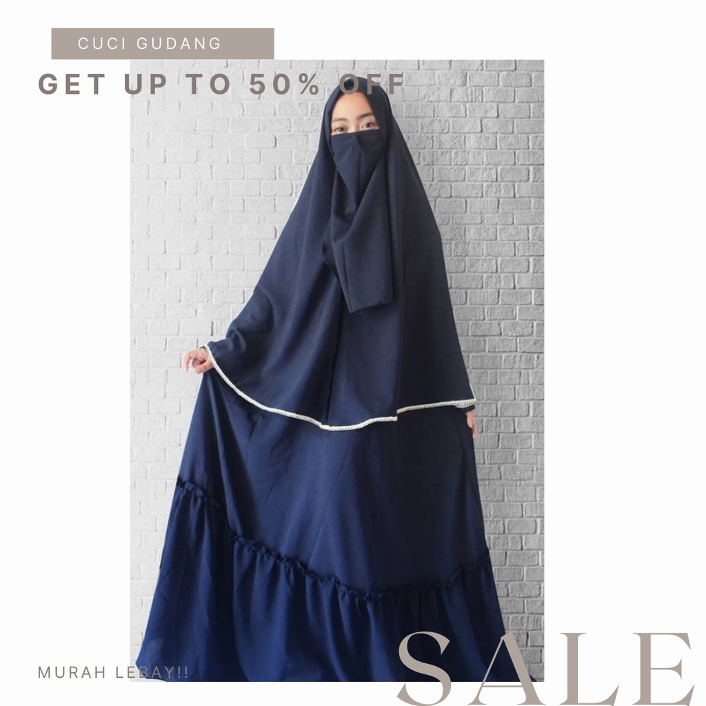 CUCI GUDANG GAMIS Riva Syari murah lebay