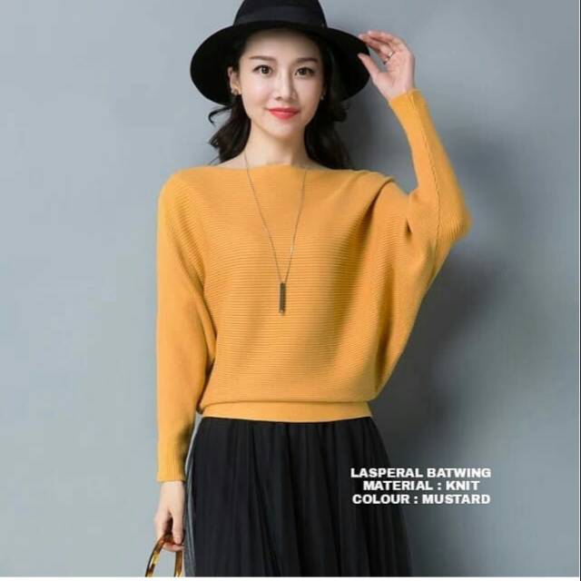 Sweater Wanita - LASPERAL BATWING  Sweater Rajut