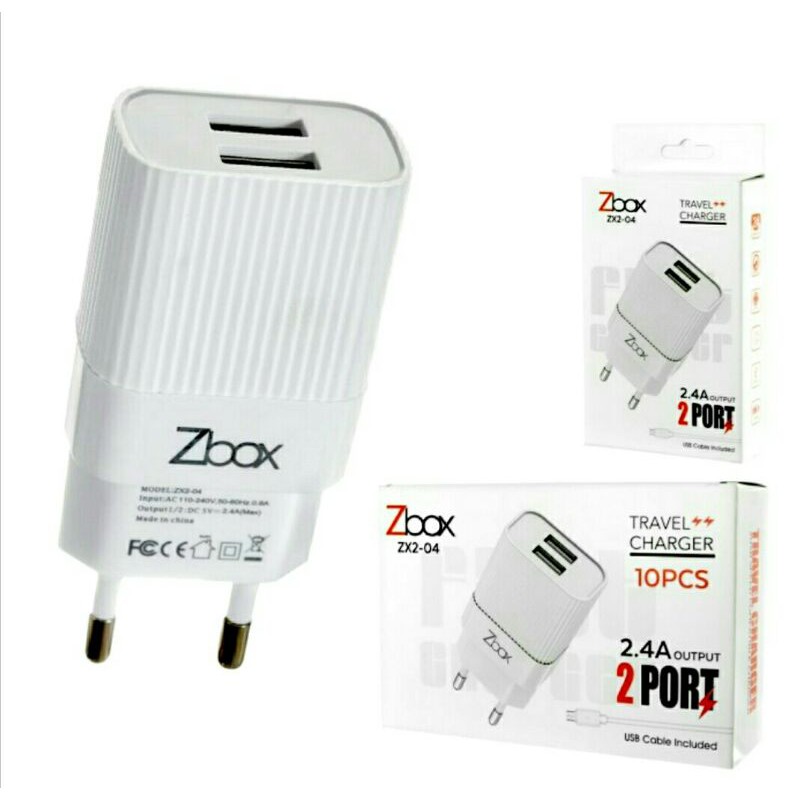 New travel charger ZBOX ZX2-04 micro usb