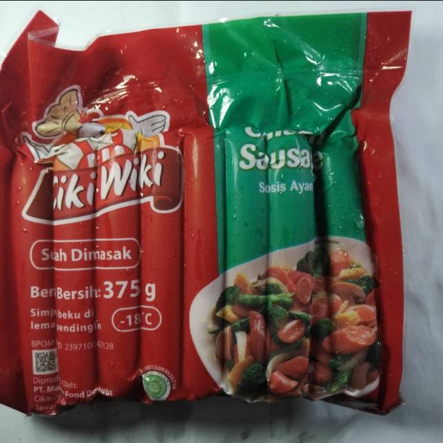 

Ciiki wiki chicken sausage 375gr