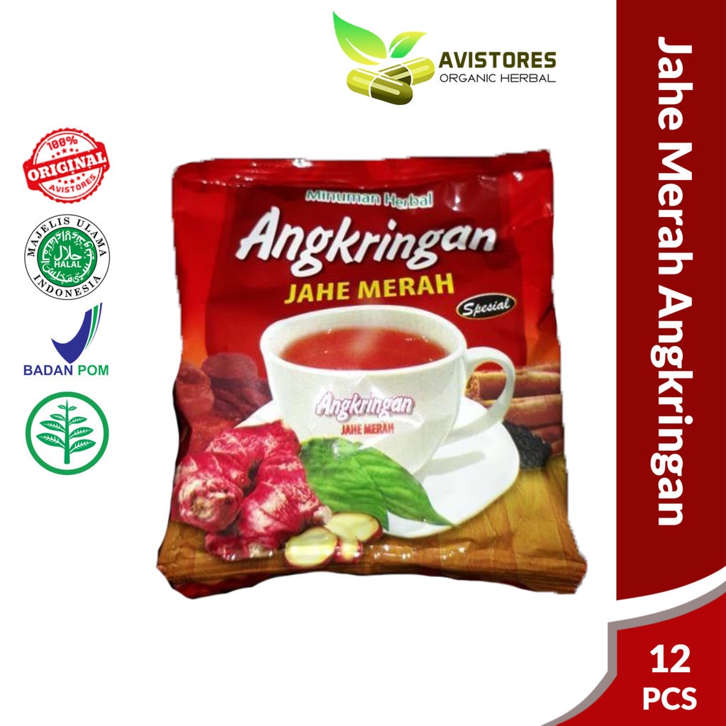 

Jahe Merah Renceng ANGKRINGAN Minuman Herbal Tradisional Menghangatkan Tubuh Isi 12 Sachet