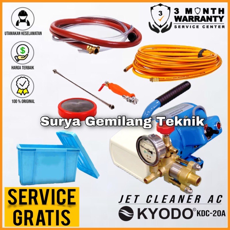 Jet Cleaner Kyodo KDC-20A Mesin Steam Cuci Ac Bergaransi