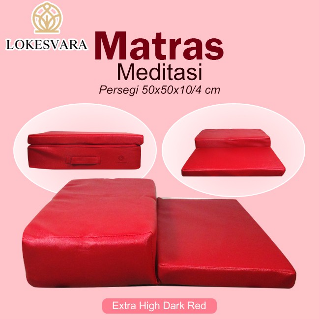 Matras/Bantal/Alas Meditasi (Bantal Doa) Persegi Extra High 50x50X10cm