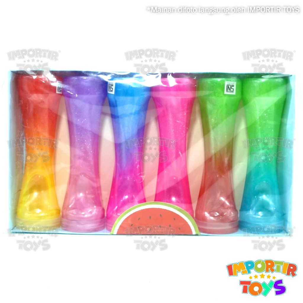 SLIME BESAR Jumbo Rainbow Slime Warna Mainan Anak Stress Relief