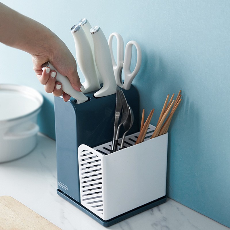 NA - TEMPAT PISAU PENYIMPANAN ALAT DAPUR SERBAGUNA - KNIFE RACK 2695