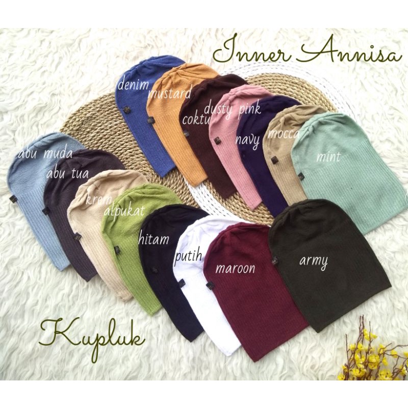 inner ciput kupluk rajut anisa super premium