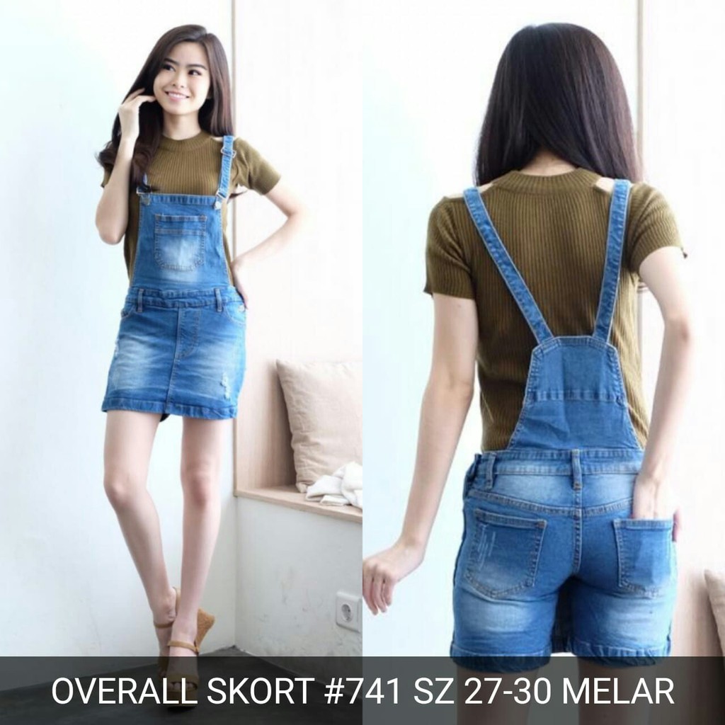 OVERALL SKORT ROK CELANA WANITA