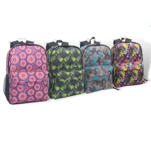 BIG SALE!!!! Tas Ransel Motif / kode WLH1801 / 4 Variasi Warna / Tas Ransel Sekolah-Kuliah-Kerja