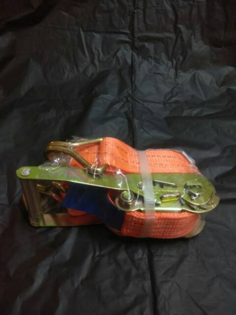 Rachet Lashing belt 2TON X 10 m X 50 MM / sabuk safety orange 10 m EN12195-2