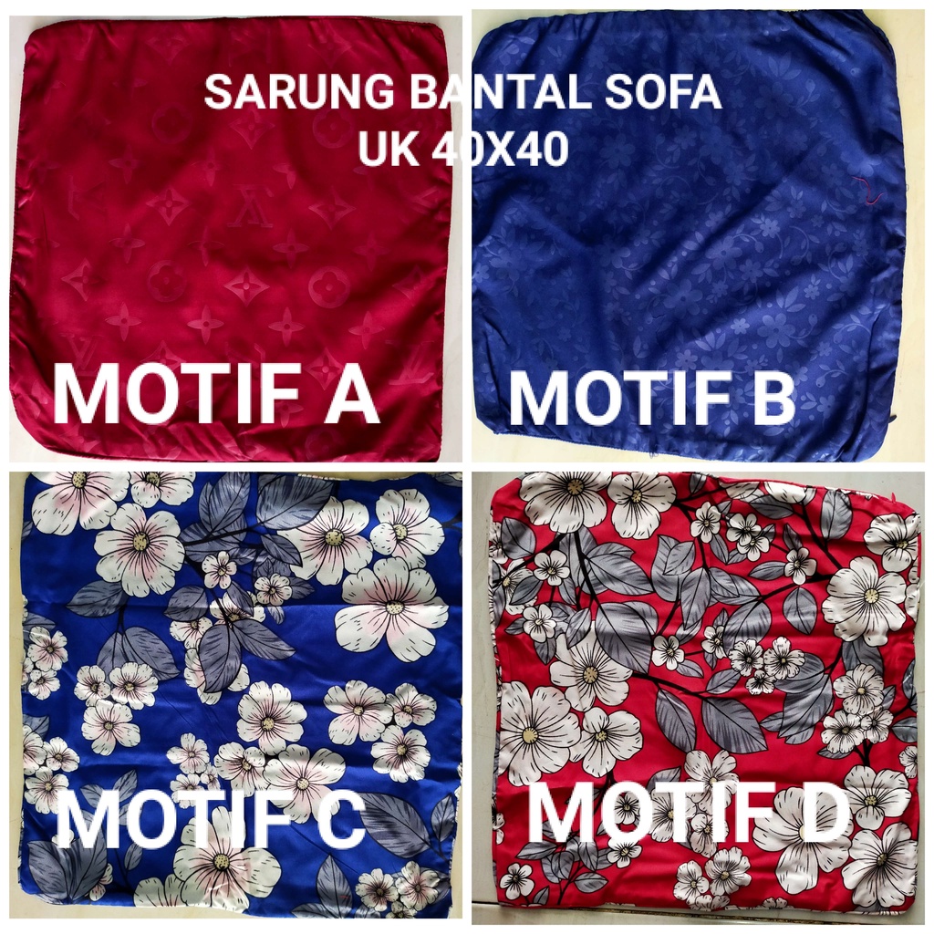 (RS)Bantal sofa brendis UK 40x40 BANTAL SOFA KOTAK SARUNG SOFA