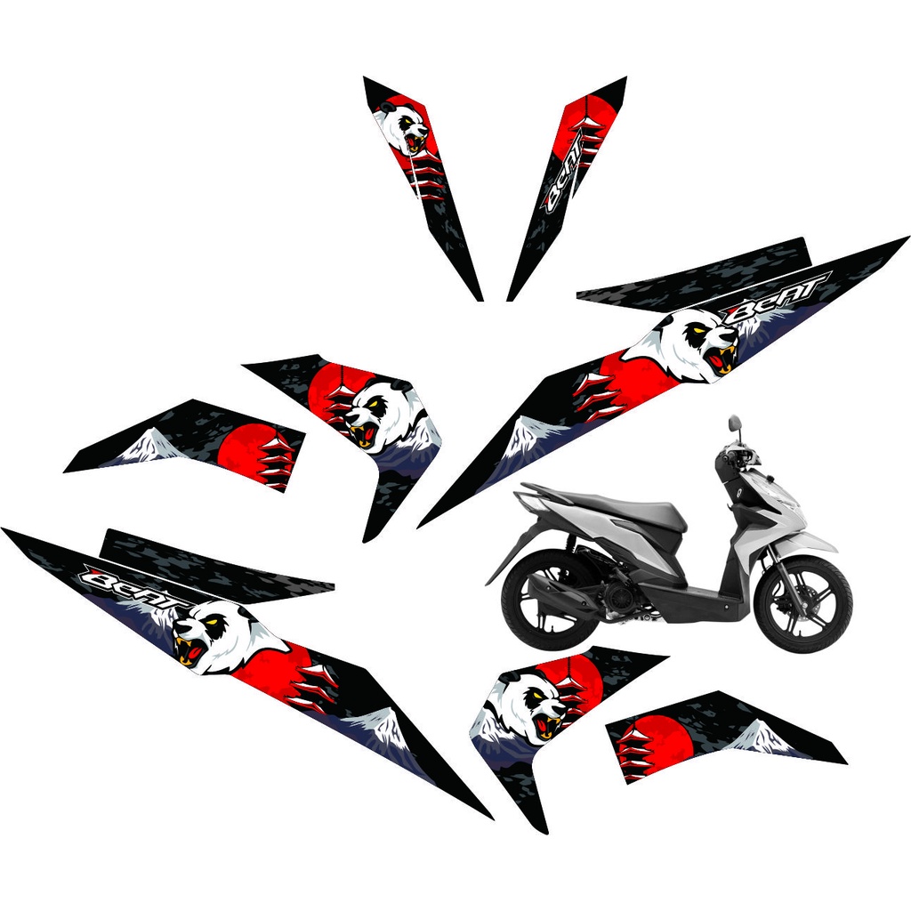 Jual STIKER STRIPING VARIASI MOTOR HONDA BEAT ESP MOTIF VARIASI