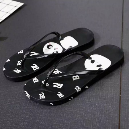 SENDAL JEPIT SPON MOTIF PANDA MURAH BISA COD