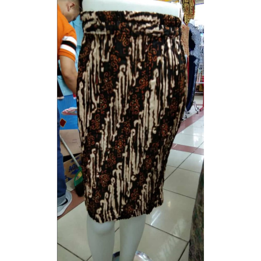 SB Collection Rok Plisket Cintia Pendek Midi Batik Jumbo Wanita