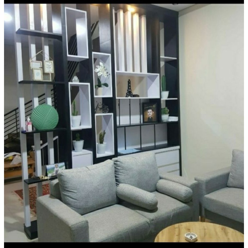 Partisi 2 muka / Backdrop Tv Minimalis Uk.160*210cm
