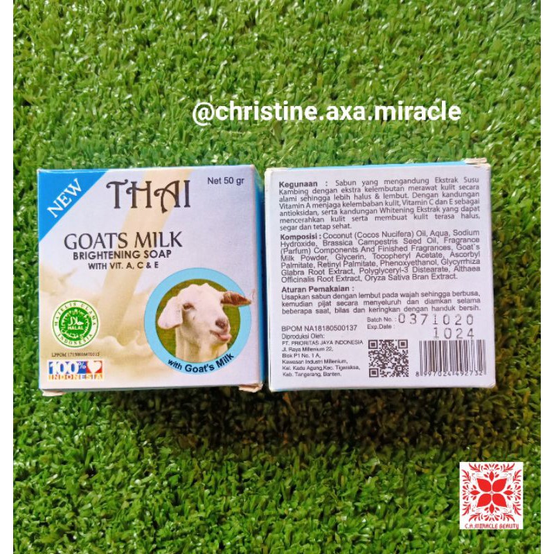 THAI GOAT MILK / sabun mandi goat milk