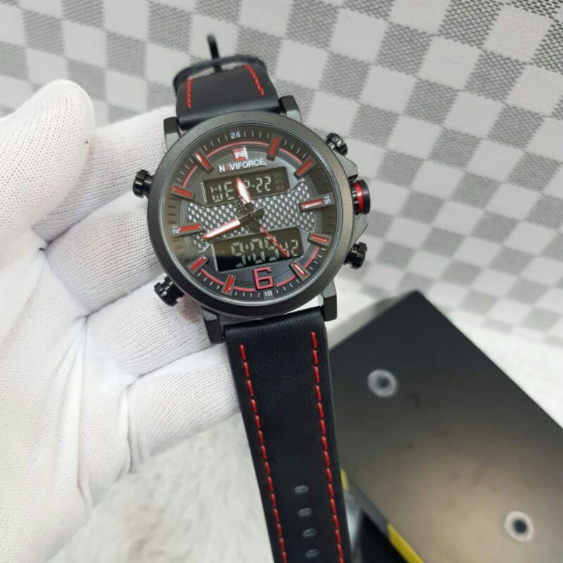 Jam pria Naviforce NF9135 original WR 30M